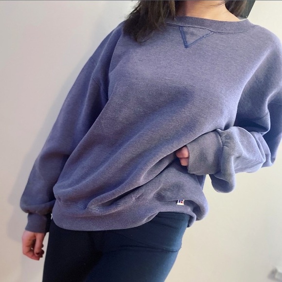 Vtg Russell Crewneck in purple - Picture 1 of 3